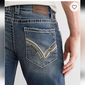 AWESOME BUCKLE BLACK FIT NO 3 BOOTCUT JEANS